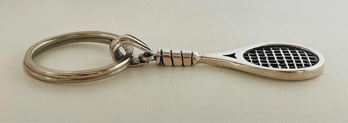Llavero Raqueta Tenis De Plata. Chico. Sg- Joyería