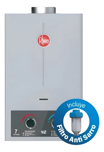 Calefont 7 Litros Gas Licuado Tiro Natural Rheem