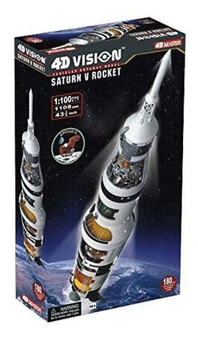 Famemaster 4d-vision Saturno V Rocket Modelo 1: 100 Escala 2
