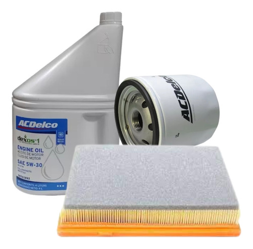 Kit Filtros + Aceite Acdelco Sinte Chevrolet Onix 3c