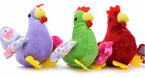 Peluche Gallo Hermoso Color Lila