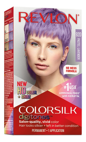 Tinte Permanente Colorsilk 92d Pastel  Lavander Conqueratina