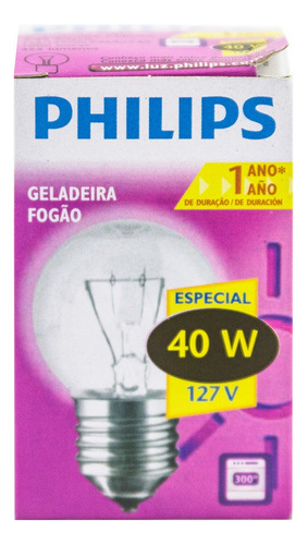 Foco Horno Refrigerador 40w Philips 1 Pza Color de la luz Blanco neutro