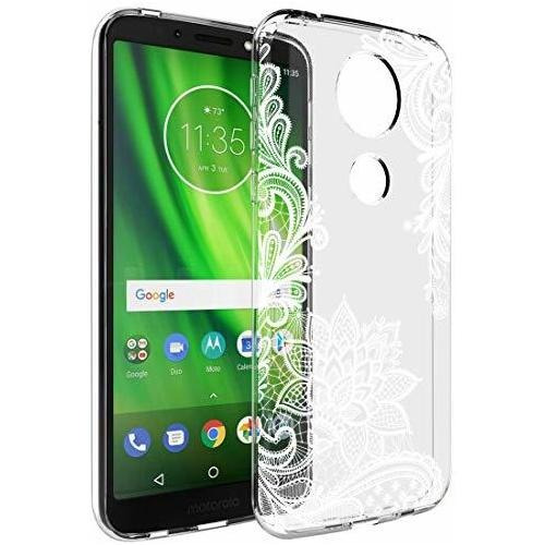 Moto G7 Funda, Moto G7 Plus Funda Con Flores, Sidande Shockp