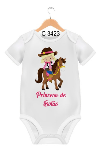 Body De Bebês Infantil Brutinha Princesa De Botas C3423