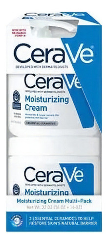 Creme hidratante para corpo CeraVe Corporal Cerave en pote 453g - kit x 2 unidades