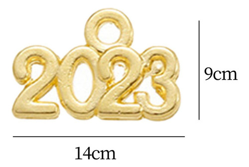 100 Piezas 2024 Dijes, Pulseras Collares Colgantes, Dorado