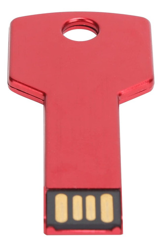 Memoria Usb Forma Llave 753 Metal Rojo Unidad Pulgar Disco