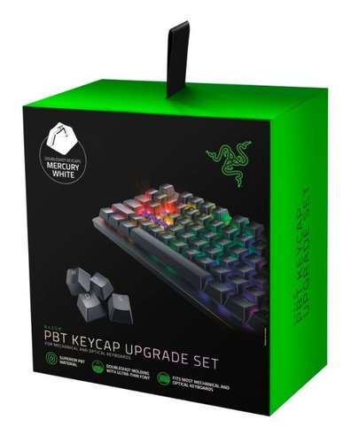 Set Keycaps Razer Pbt Upgrade Set Blancas Teclas Cherry Full