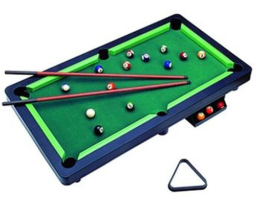 Imagem 1 de 6 de Mini Mesa Sinuca Snooker 11 Bolas Bilhar Infantil Braskit