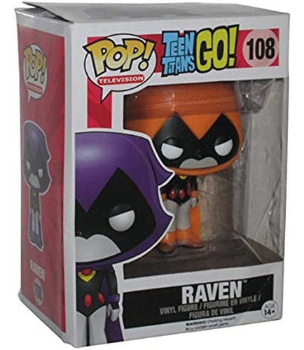 Funko 9508 - Figura Teen Titans Raven, Naranja