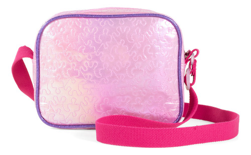 Bolsa Crossbody Cloe Para Niña Acabado Iridiscente Color Rosa