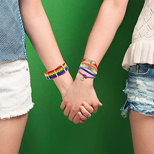 4 Piezas Pulsera Arco Iris Pulsera Love Wins Pulsera Orgullo