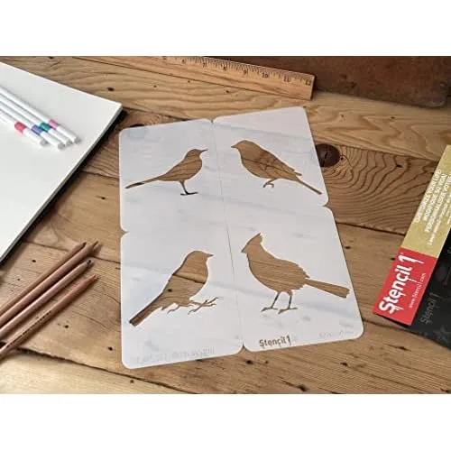Plantilla De Siluetas De Pájaros Niños, Plantilla Reu...