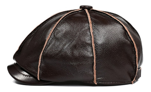 Boina Gorra Cuero Genuino De Vaca - Exclusivo