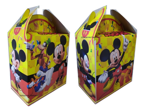 Mickey Mouse King Pack 40 Dulceros Cajitas Bolo Feliz Disney