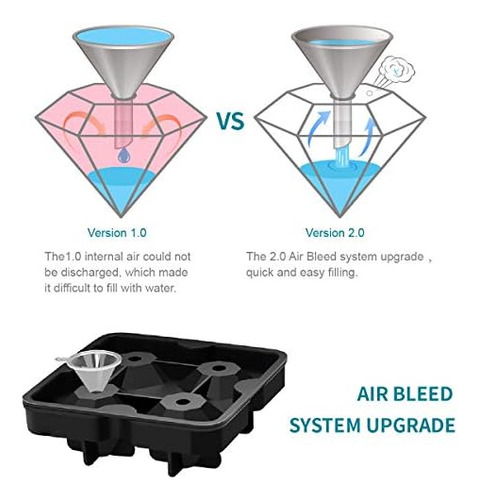 Moldes Para Cubitos De Hielo Con Forma De Diamantes, Moldes