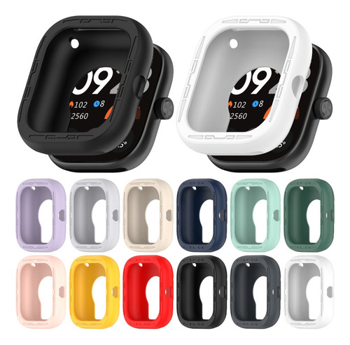 Caja De Reloj De Silicona Negra For Redmi Watch 4