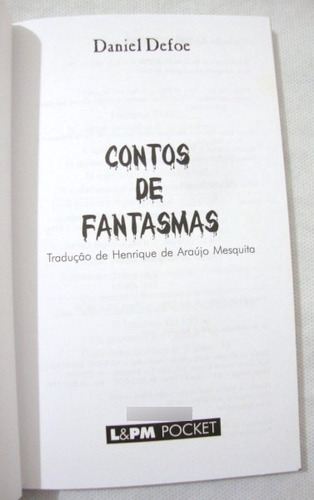 Imagem 2 de 5 de Livro Contos De Fantasmas Daniel Defoe