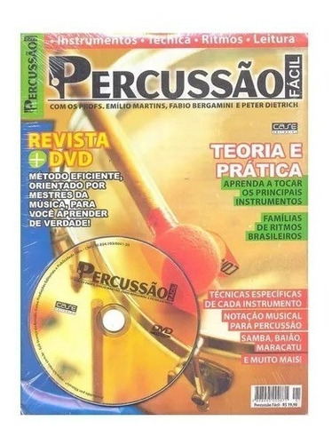Método Revista Curso De Percussão Fácil Vol 01