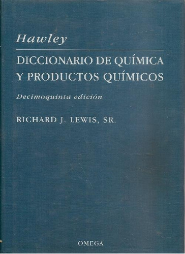 Libro Diccionario De Química Y Productos Quimicos Hawley De