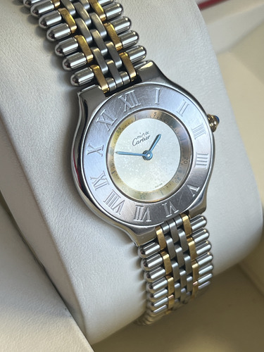 Reloj Cartier Must 21 Silver Oro Y Acero Oro Y Acero Plateado (Usado)