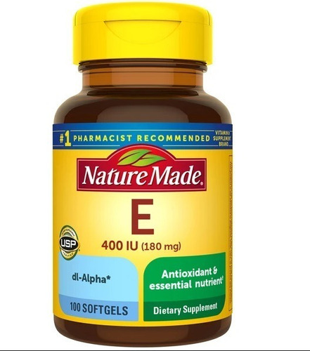 Nature Made Vitamina E 180mg (400iu - Unidad a $750