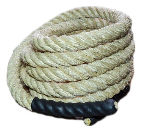 Corda Naval Crossfit Sisal Funcional Rope Natural 32mm X 5m