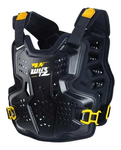 Pechera Motocross Enduro Wirtz Elevate Negro Amarillo Avant