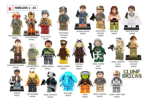 Minifigures Star Wars Rebeldes E Outros Personagens