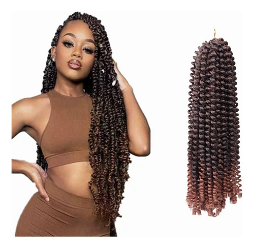 Twist Trenzado Extensiones De Cabello Sintético