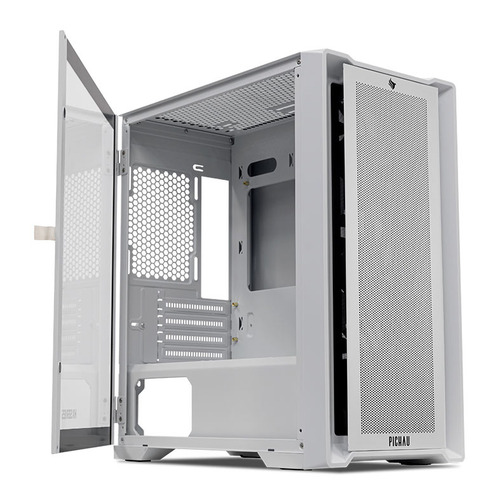 Gabinete Gamer Pichau Hx550m, Mid-tower, Lat De Vidro, C/3 F Cor Branco
