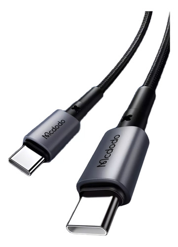 Cable Tipo C A Tipo C Pd 65w 1,5 M Carga Rapida Mcdodo Negro