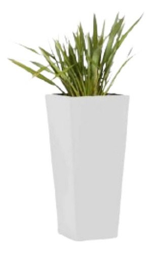 Maceta Defibra De Vidrio Obelisco 70x30 Claros Blanco Obelisco