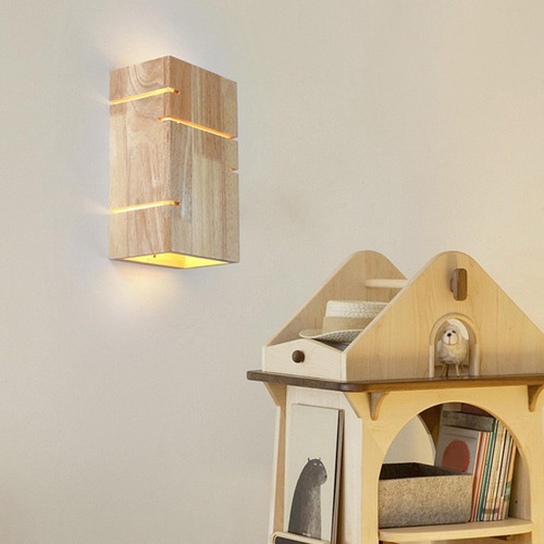 * Luz Ambiental De La Luz Del Aplique De La Pared De Madera