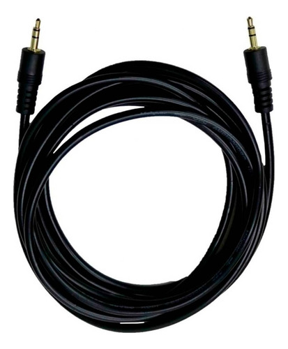Cable Auxiliar De Audio Plug Macho 3.5mm 1.5mts Punta Dorada