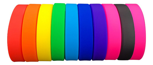 100 Pulseras Slap Para Niños, Pulsera De Silicona Elástica P