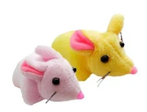 Juguete Peluche Con Cuerda Vibracion Raton Mouse Mascotas