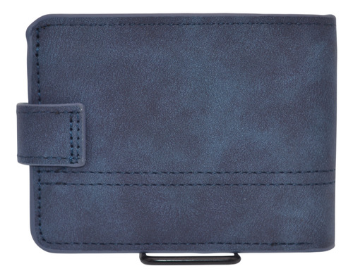 Billetera Hombre Uniform Security Rfid Azul