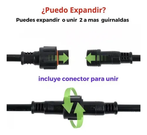 Guirnalda Solar 10 Ampolletas Hilo Cob 5 Mts Con Panel Solar