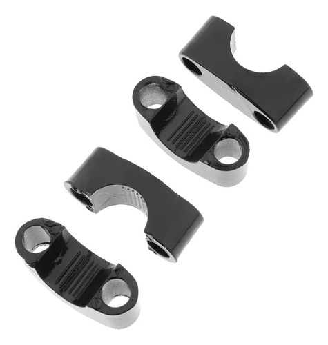 1 Par De 22 Mm De Manillar Negro Adaptador De Abrazadera De