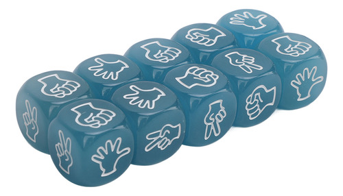 Juego De Dados De Papel Rock Scissors, 10 Unidades, Finger G