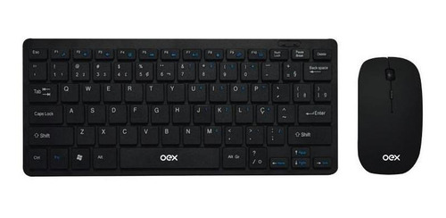 Kit Teclado E Mouse Sem Fio Ultra Slim Preto Tm405