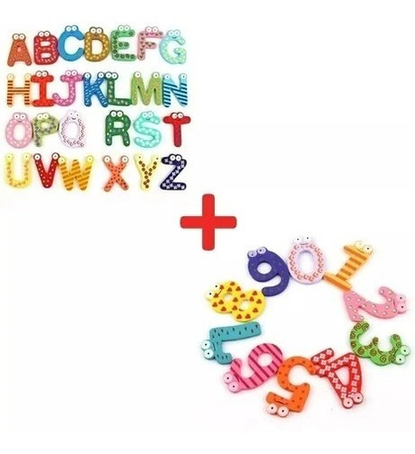 Letras Abecedario + Numeros Didacticos Magnéticos Montessori