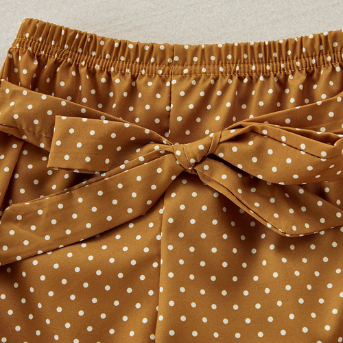 Conjunto De Mamelucos Estampado Verano Pantalón De Bebé Niña Blanco 0-3 M