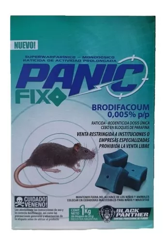 Veneno Para Ratas Cebo En Bloque Panic X1kg