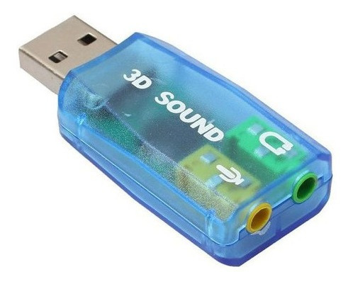 Placa De Som Usb Adaptador Audio 5.1 Pc Notebook