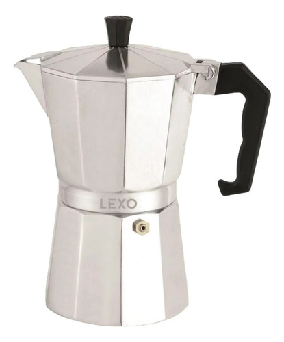 Cafetera Lexo 6 Pocillos Estilo Italiana Moka Espresso 
