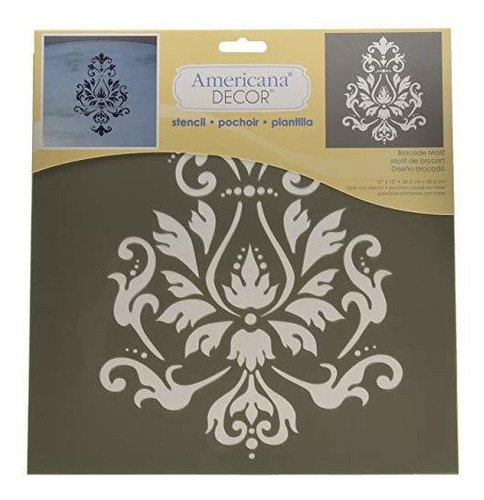 Deco Art Ads 01 Americana Decor Stencil Brocade Motif 1