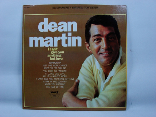 Vinilo Dean Martin I Can't Give You Anything But Love Canadá